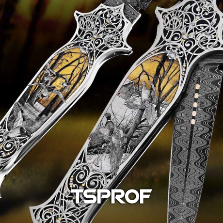 Bulino Engraving On Modern Knives