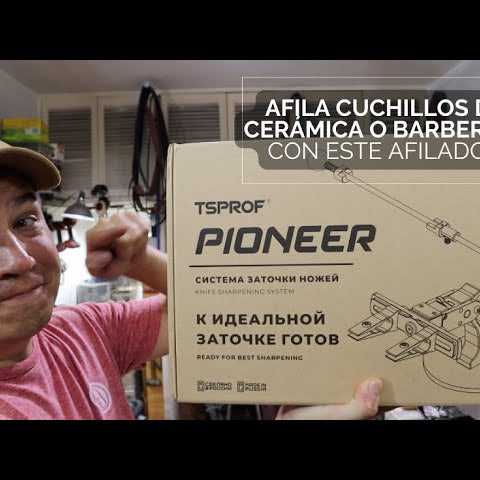 Afila Cuchillos de CERÁMICA y BARBERAS con el afilador TSPROF Pioneer