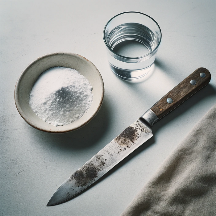 How to clean a rusty knife