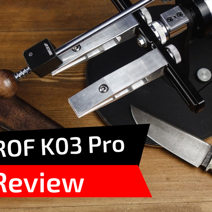 TSPROF K03 Pro review. New knife sharpener with a sharpening angle of up to 39 degrees per side