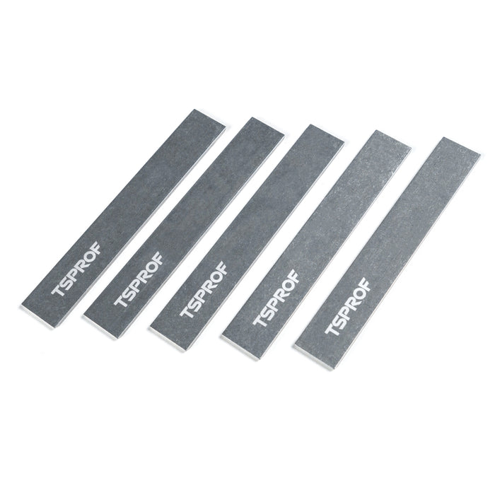 Jeu de plaques de support en aluminium TSPROF pour pierres à aiguiser, 15 cm (5 pièces)