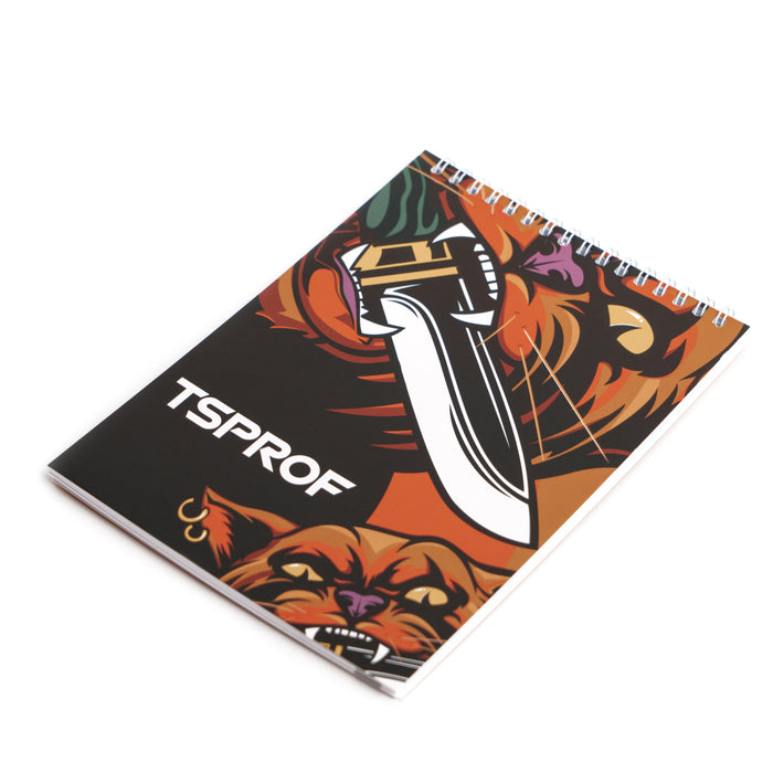 Cuaderno TSPROF, «Gato con cuchillo», A5