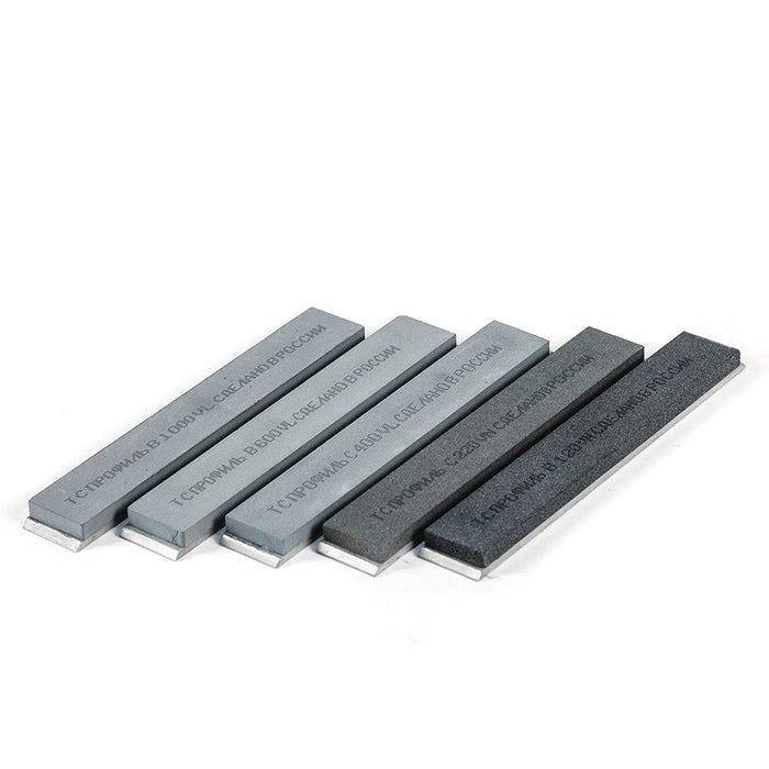TSPROF CS Silicon Carbide Sharpening Stones, 6", With Backing Plates (5 pcs)