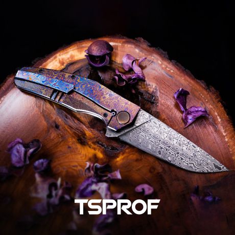 Titanium Damascus Knives (Timascus, Moku-Ti and Zla-Ti)