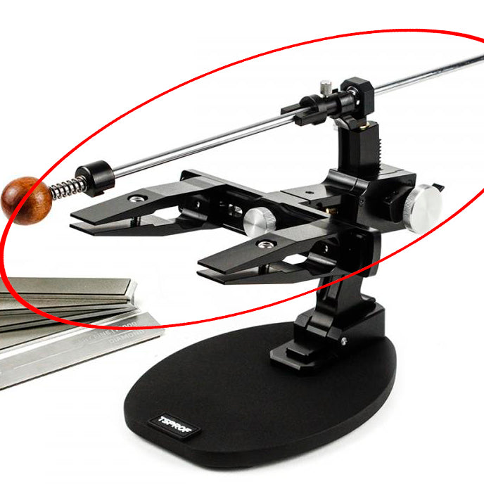 Guided knife sharpening systems