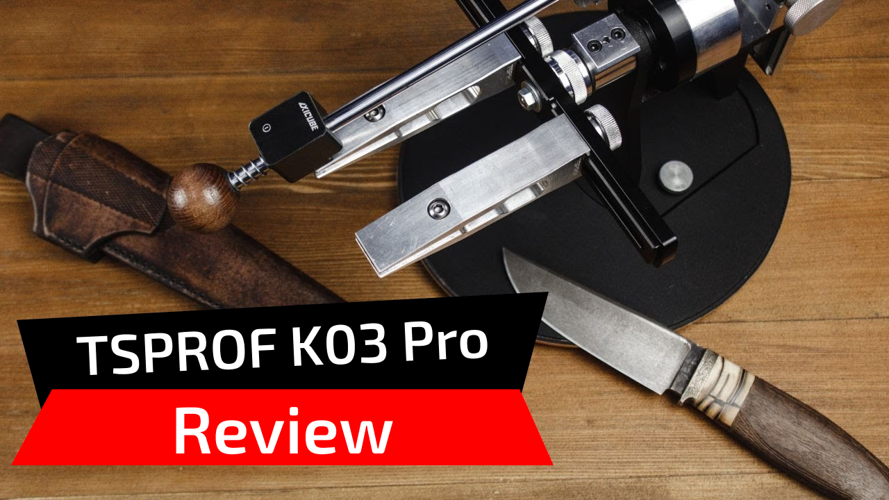 TSPROF K03 Pro review. New knife sharpener with a sharpening angle of up to 39 degrees per side