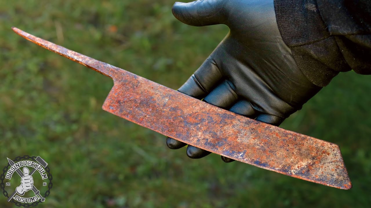 (Sharpening on TSPROF Kadet) Rusty Antique Kitchen Knife - Restoration