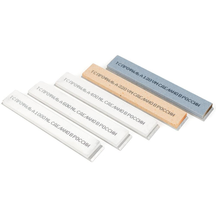 TSPROF Set Of A Sharpening Stones, With Backing Plates (5 pcs.)