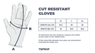 Picture contains information about the size of gloves