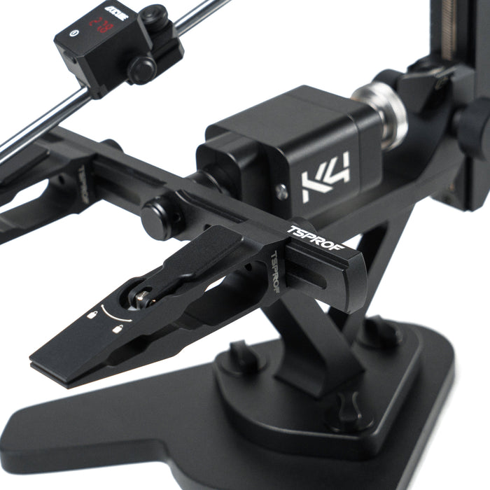 TSPROF K4 2026 close-up of knife clamping arm on white background.