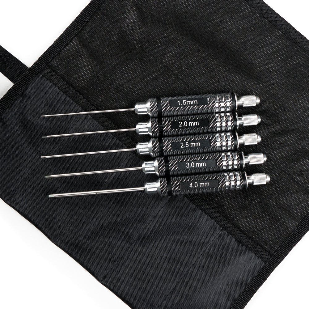 TSPROF №5 Screwdrivers Kit (5 pcs), with a wrap case