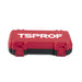 TSPROF plastic case for abrasives, front view, white background