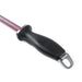 Close-up picture of the TSPROF ruby ceramic honing rod's handle with TSPROF logo on the handle, side view.