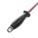 Close up picture of the TSPROF ruby ceramic honing rod's handle with TSPROF logo on the handle.