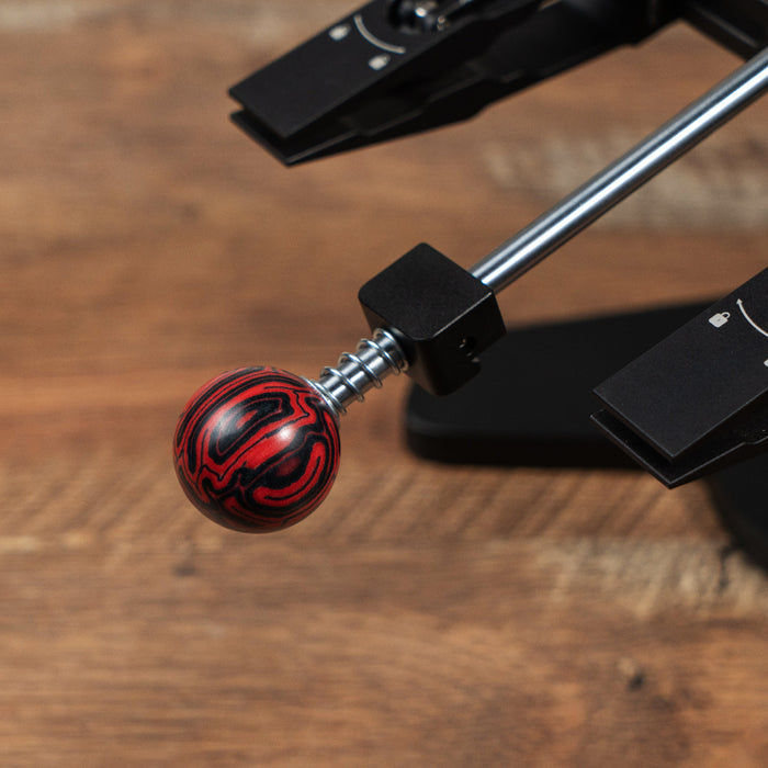 Poignée boule en fibre Crazy TSPROF, 8 mm (Grenat)