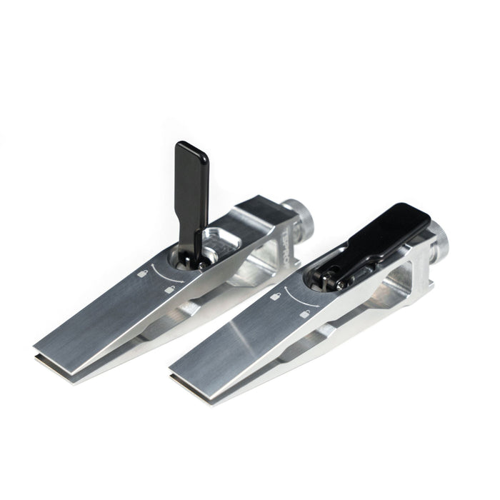 TSPROF Quick Fillet Clamps with black locking levers on white background, locking lever opened