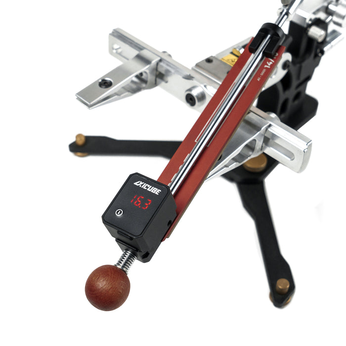 Soporte Abrasivo TSPROF con Medidor de Ángulo de Desplazamiento Axicube, 6 mm, mate