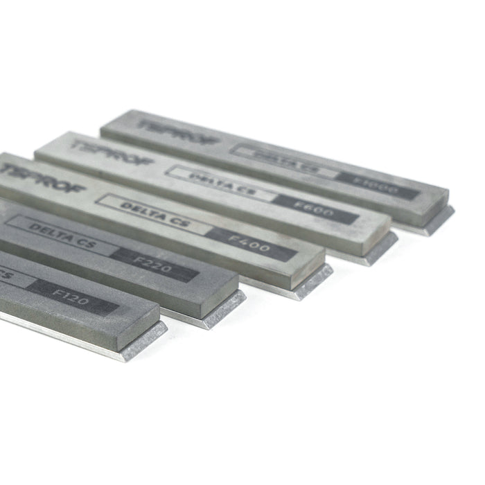 Set of TSPROF Delta CS stones with visible brand name on a white background