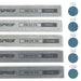 Set of SPROF Delta CS sharpening stones with grit size labels on a white background.